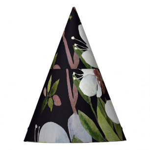 Chapeaux De Fêtes Branches de l'abricot de printemps : Aquarelle tra