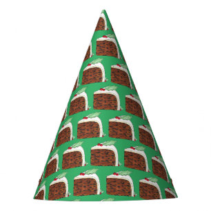 Chapeaux De Fêtes British Christmas Cake Slice Festive Gastronomie d