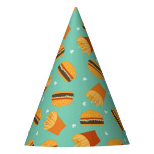 Chapeaux De Fêtes Burger rétro et baies
