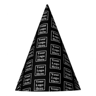 Chapeaux De Fêtes Business Black Your Logo Ici Motif Modèle