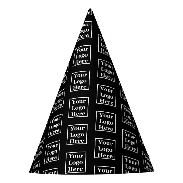 Chapeaux De Fêtes Business Black Your Logo Ici Motif Modèle (Devant)