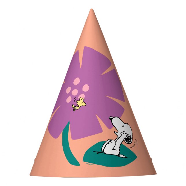 Chapeaux De Fêtes cacahuètes | Illustration de la nature Fleur pourp (Devant)