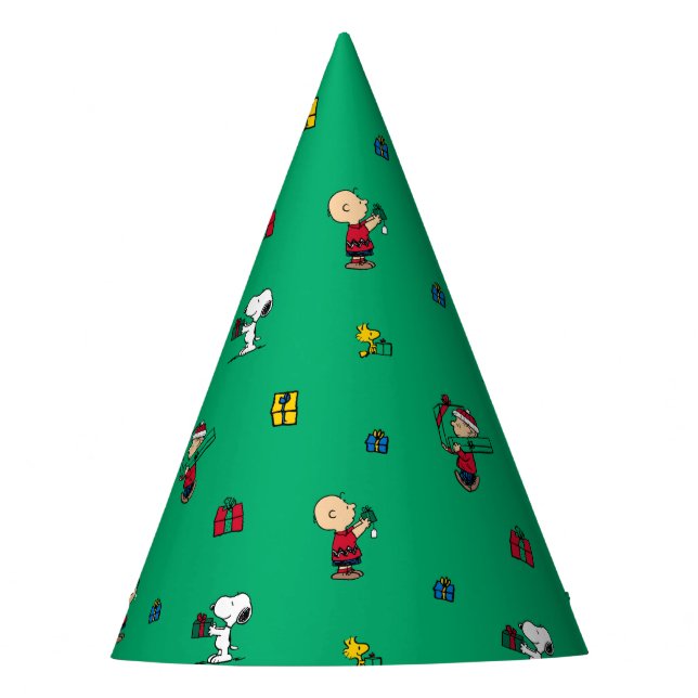 Chapeaux De Fêtes cacahuètes | Motif cadeau de Noël (Devant)