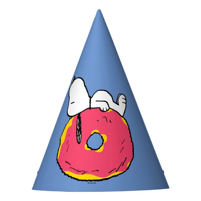 Chapeaux De Fêtes cacahuètes | Snoopy Donut rose (Devant)