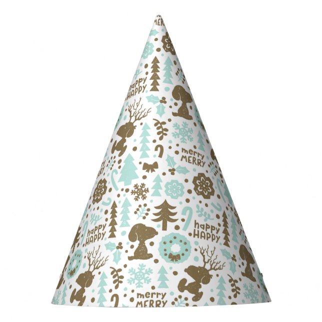 Chapeaux De Fêtes cacahuètes | Snoopy Frosty Motif de Noël (Devant)