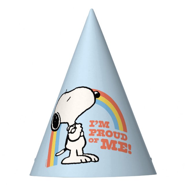 Chapeaux De Fêtes cacahuètes | Snoopy Je suis fier de moi (Devant)