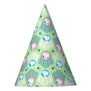 Chapeaux De Fêtes cacahuètes Snoopy Mint Green Deco Dreams Motif