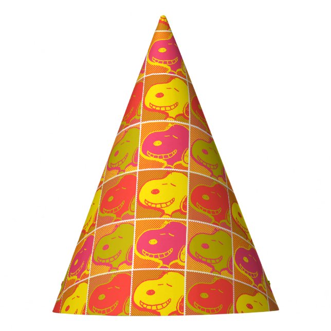Chapeaux De Fêtes cacahuètes | Snoopy Pop Art Motif (Devant)