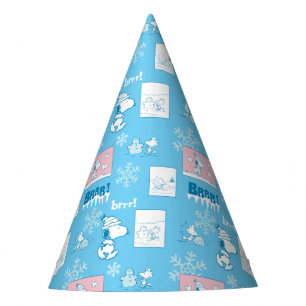 Chapeaux De Fêtes cacahuètes Snoopy Snow Day Motif