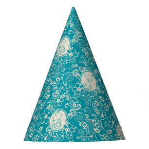 Chapeaux De Fêtes cacahuètes Snoopy Turquoise Tropical Beach Motif