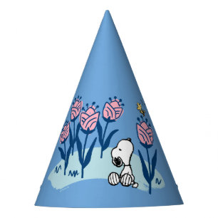 Chapeaux De Fêtes cacahuètes Snoopy & Woodstock Flower Garden