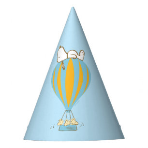 Chapeaux De Fêtes cacahuètes   Snoopy & Woodstock Hot Air Balloon