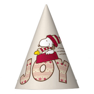 Chapeaux De Fêtes cacahuètes Snoopy & Woodstock Joy Sled Ride