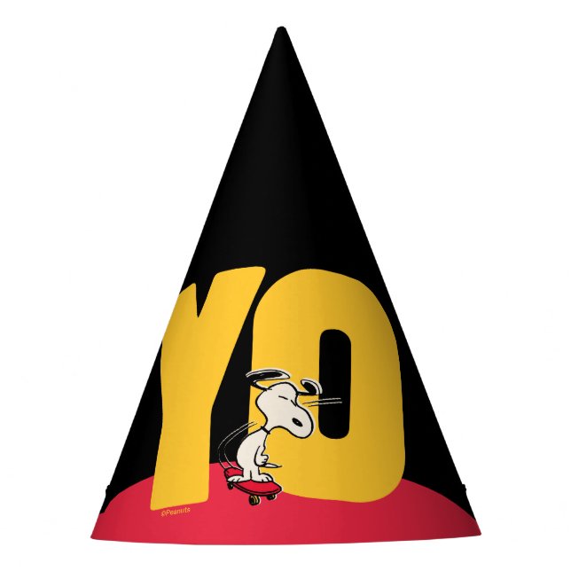 Chapeaux De Fêtes cacahuètes | Snoopy YO Skateboard (Devant)