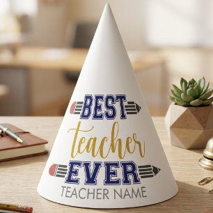 Chapeaux De Fêtes Cadeau personnalisé Meilleur Enseignant - Cadeau P