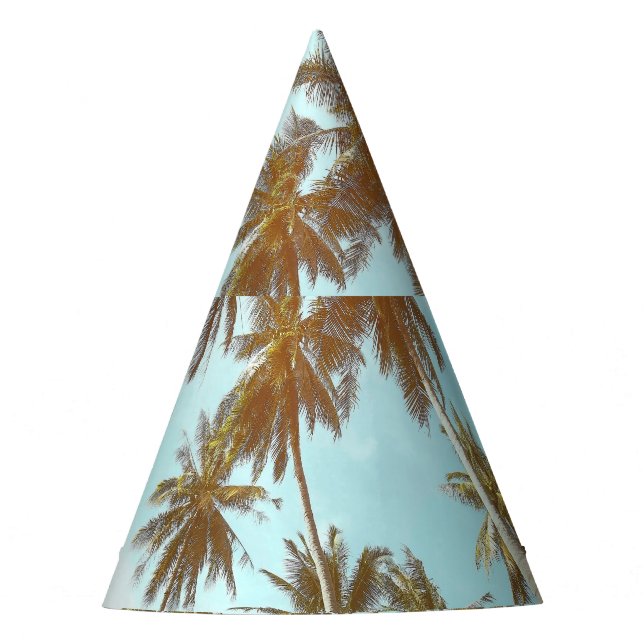 Chapeaux De Fêtes Cadre tropical : Palmiers Abstraits (Devant)