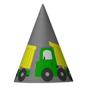 Chapeaux De Fêtes Camion à vidange jaune