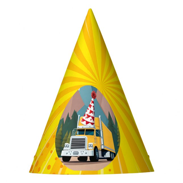 Chapeaux De Fêtes Camion Joyeux Anniversaire Dix-Huit (Devant)
