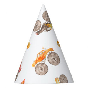 Chapeaux De Fêtes Camions Monster Fiery