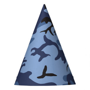 Chapeaux De Fêtes Camouflage Bleu Marine, Militaire, Armée