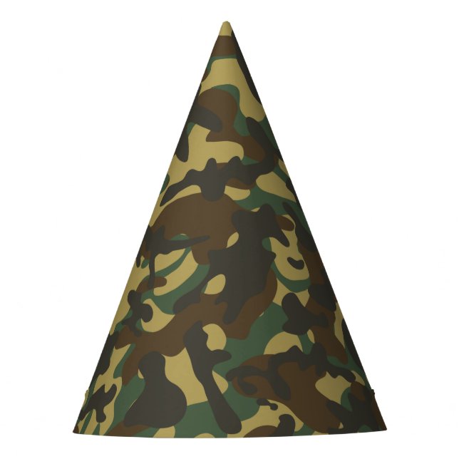 Chapeaux De Fêtes Camouflage forestier (Devant)
