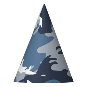Chapeaux De Fêtes Camouflage neige hivernale bleue, Militaire, Armée