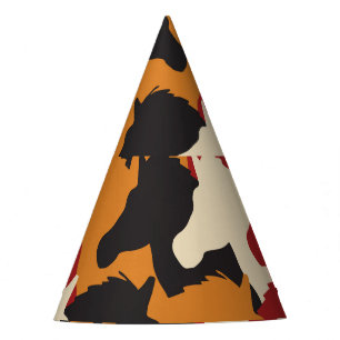 Chapeaux De Fêtes Camouflage tête de licorne, répétition motif.
