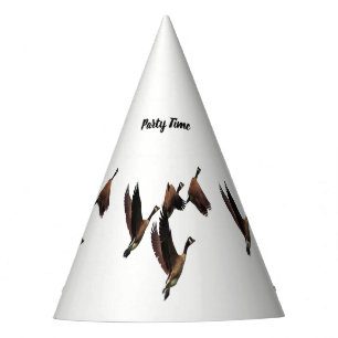 Chapeaux De Fêtes Canadian geese flying in a flock kids design