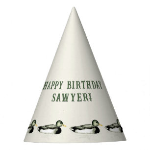 Chapeaux De Fêtes Canard colvert personnalisé pour anniversaire