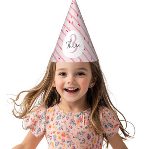 Chapeaux De Fêtes "Candy Gingerbread Maison rose Anniversaire