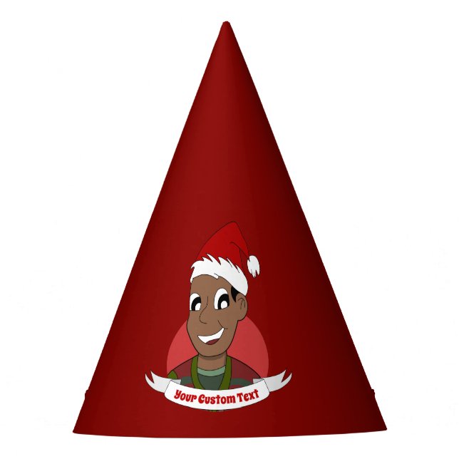 Chapeaux De Fêtes Caricature de Noël de l'homme qui rit (Devant)
