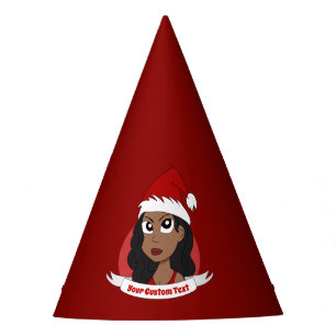 Chapeaux De Fêtes Caricature de Noël pour la jeune femme