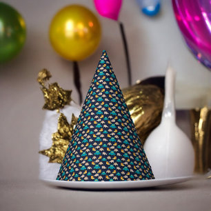 Chapeaux De Fêtes Caricature de voitures multicolores