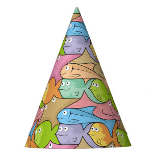 Chapeaux De Fêtes Caricature sur les poissons
