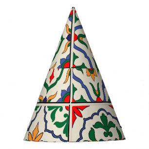 Chapeaux De Fêtes Carrelage marocain : Motif coloré sans couture.