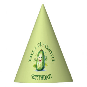 Chapeaux De Fêtes Cartoon vert mignon Picket Anniversaire