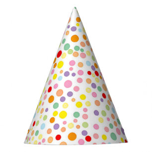 Chapeaux De Fêtes Casquette coloré Confetti Dots Party