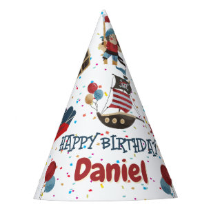 Chapeaux De Fêtes Casquette d'anniversaire à thème pirate