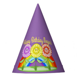 Chapeaux De Fêtes Casquette d'anniversaire de fleurs