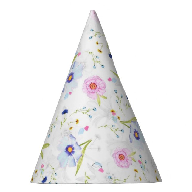 Chapeaux De Fêtes Casquette de  de papier Motif de fleurs (Droite)