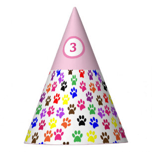 Chapeaux De Fêtes Casquette de fête d'anniversaire Chien Empreinte 