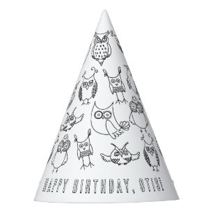 Chapeaux De Fêtes Casquette de fête d'anniversaire de hibou