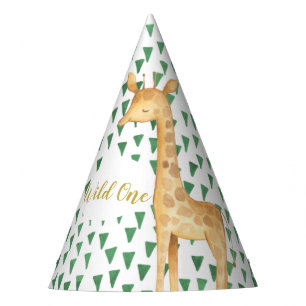 Chapeaux De Fêtes Casquette de fête d'anniversaire de la Girafe Wil