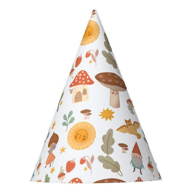Chapeaux De Fêtes Casquette de fête d'anniversaire du champignon for (Devant)