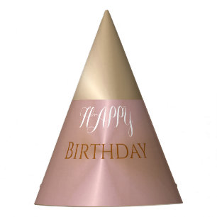 Chapeaux De Fêtes Casquette de fête d'anniversaire rose élégant