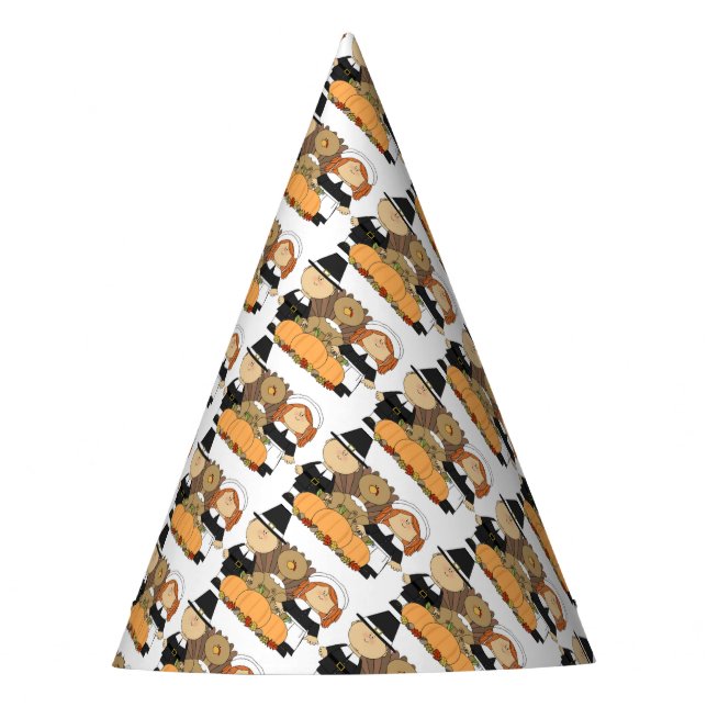 Chapeaux De Fêtes Casquette de fête de Thanksgiving/pèlerins (Devant)