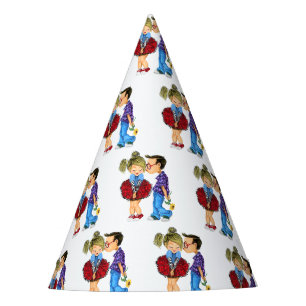 Chapeaux De Fêtes Casquette de la fête d'amour romantique Couple