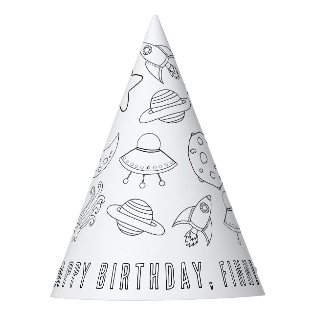 Chapeaux De Fêtes Casquette de la fête d'anniversaire de la planète (Devant)