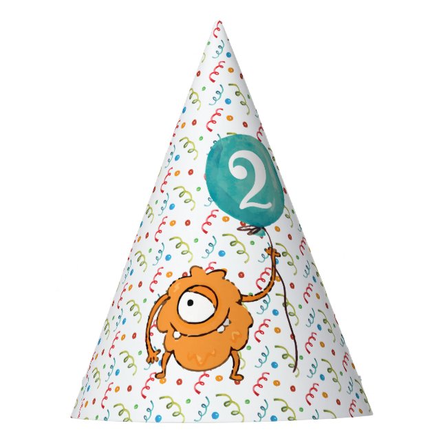 Chapeaux De Fêtes Casquette de la fête d'anniversaire de Monster (Devant)