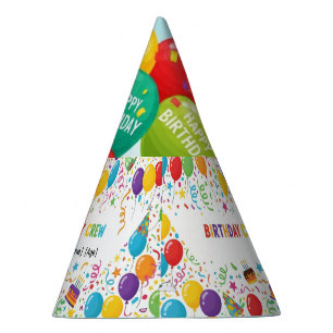 Chapeaux De Fêtes Casquette de la fête d'anniversaire personnalisé -